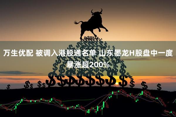 万生优配 被调入港股通名单 山东墨龙H股盘中一度暴涨超200%