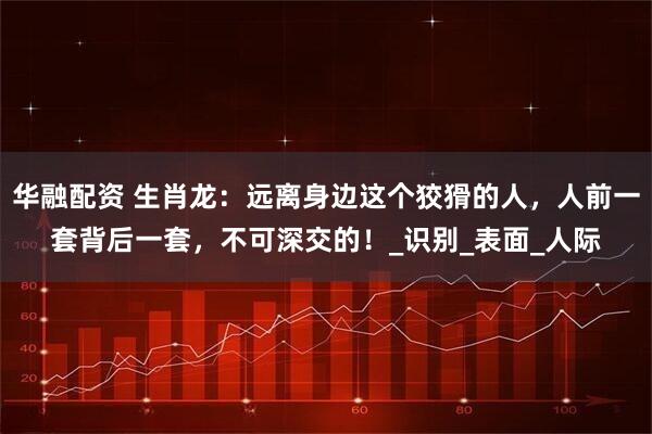 华融配资 生肖龙：远离身边这个狡猾的人，人前一套背后一套，不可深交的！_识别_表面_人际